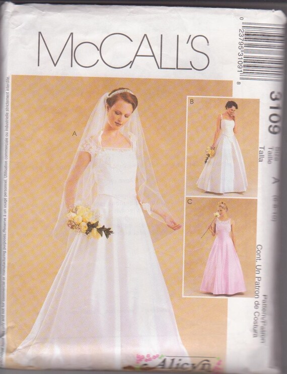 mccalls wedding patterns