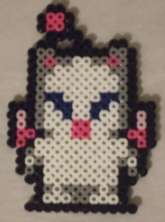 Items similar to Final Fantasy VI Moogle / Mog Perler Bead Sprite on Etsy