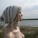 Baggy Oversized Striped Beanie Hat Super Slouchy Tam Cotton Stripe Sweater Knit Mens Ladies