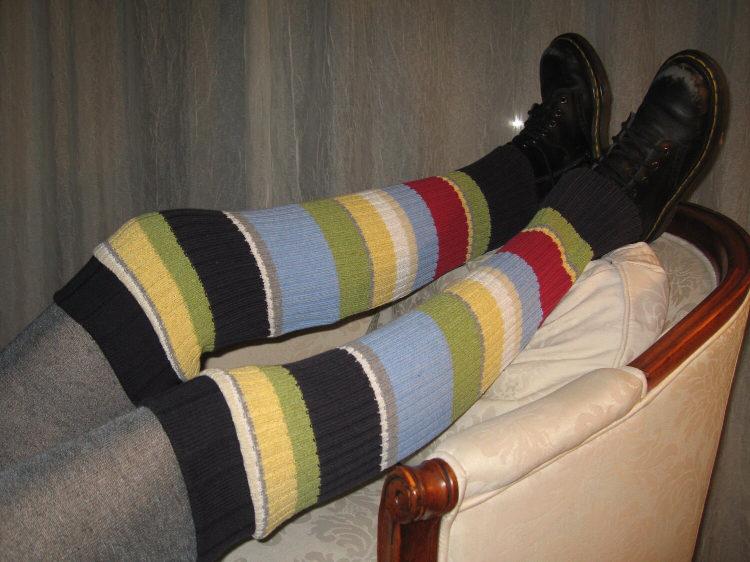 Thick Over the Knee Socks Thigh High Leg Warmers Footless