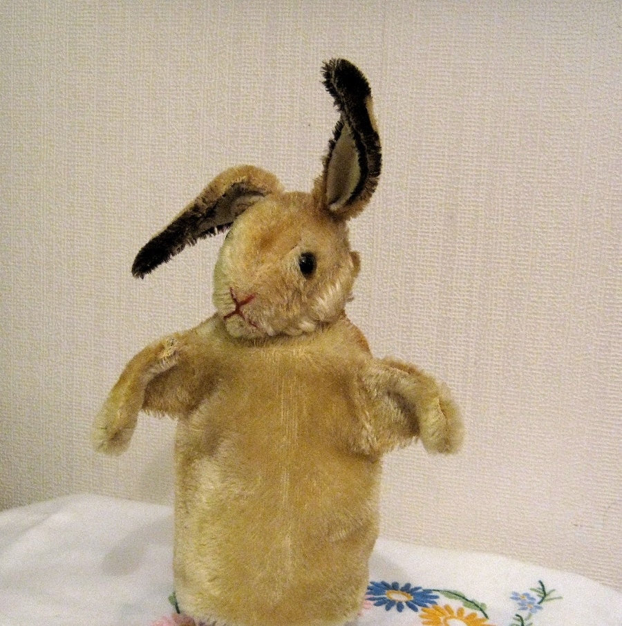 Steiff Vintage Mohair Rabbit Puppet