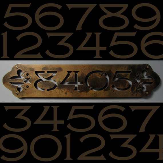 Victorian House Numbers