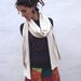Reserved for Iris - Pure Raw Silk Handwoven Shawl - Multi-Dimentional Experimental Tubular Weave
