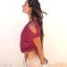 Shoulder Peek Raw Silk Shirt in Bougainvillea Pink
