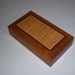 Wooden Inlay Ring and Earring Box-Cherry and Fiddle Back Maple
