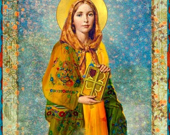 Saint Dymphna Poster Print