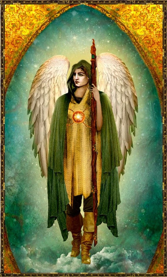 Saint Archangel Raphael Poster Print by pocketfullofmiracles
