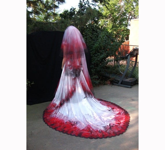 Bloody Vampire Countess Bride Southern Belle Costume