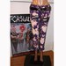 Purple Bleached Unseen Punk Skinny Jeans with Zippers