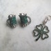 Vintage St Patricks Day Earrings Green Beer Dorothy Bauer Emerald Swarovski Rhinestones