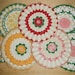 Sale - Reduced 40% Lot of Seven Vintage Hand Crocheted Hot Pads