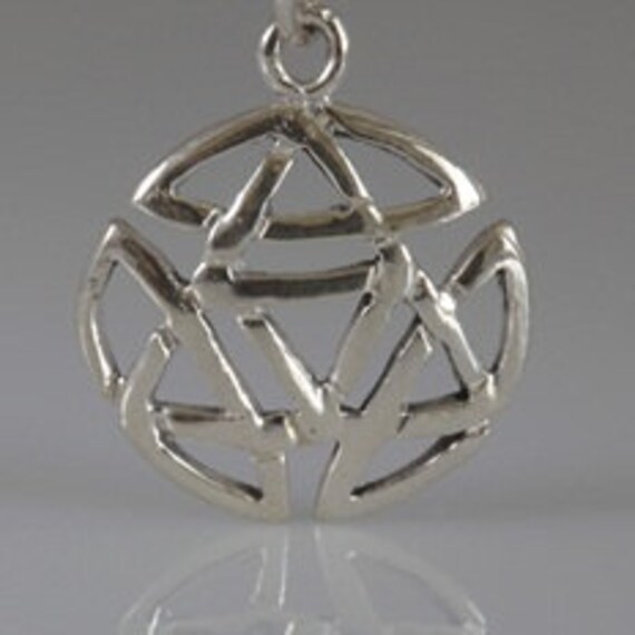 Sterling Silver Celtic AA Symbol Pendant