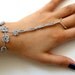 gray sequined and beaded rope bracelet and ring READY TO SHIP
