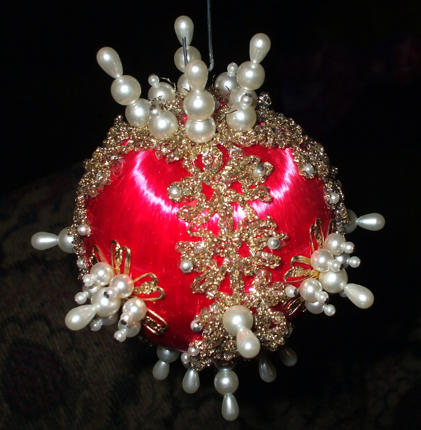 Satin Christmas Ornaments 