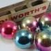 Vintage Glass Shiny Brite Ornaments Rainbow - B