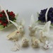 Reserved For Konrad - Vintage Plastic Cake Decorations Baskets With Flowers And Plastic Doves