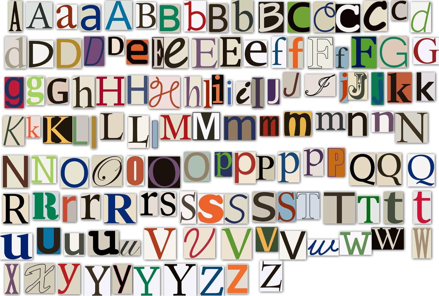 Magazine Letters Clipart Clip Art Newspaper Magazine Alphabet