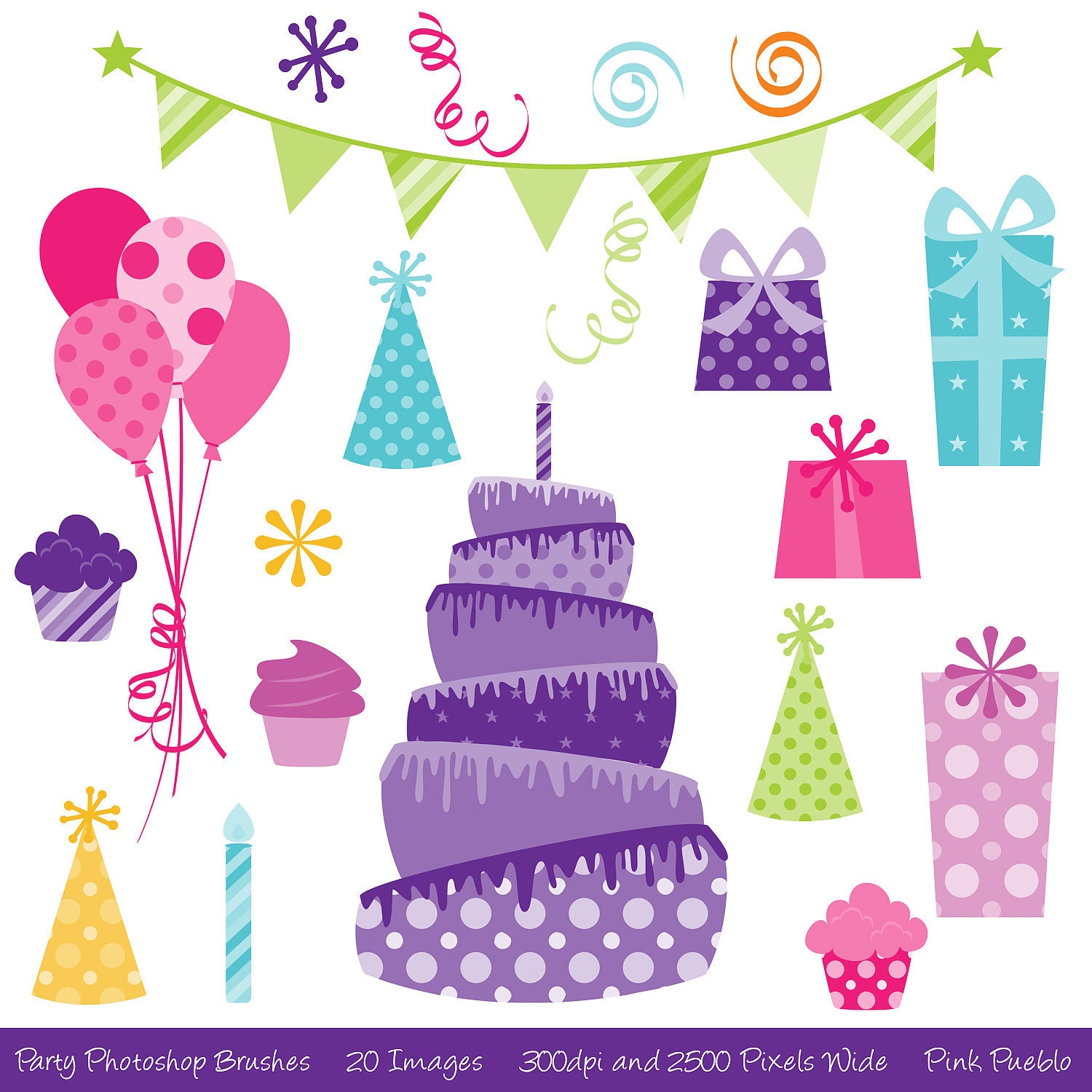 download birthday brush photoshop