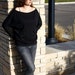 Oversized Burnout Heart Dolman Top - custom size
