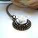 Petite White Rose Necklace