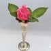 vintage vase silver plated occupied japan fluted flower vase 40s