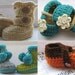 Crochet Pattern Booties ,Any 2 Crochet Patterns for 7.99