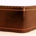 Cordovan Harlequin Stitched Wallet - Chocolate Brown