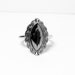 Avon Ring- Hematite Ring - Vintage Avon- 1977 Ring- Shadow Play Ring- Sz 7- 8 Ring- Black Ring- Gemstone Ring