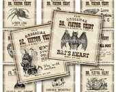 Antique Apothecary - Potion Labels - Digital Collage Sheet - 2x2in/50mm squares Il_170x135