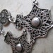 Vintage Sterling Silver Tuareg Moroccan Earrings- for Pierced Ears