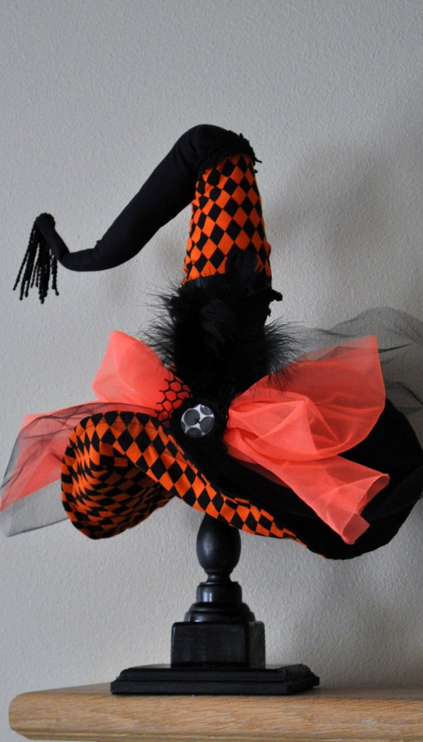 Items similar to Witch Hat Diva Witch Hat Halloween Decor - Halloween ...