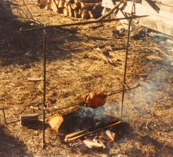 Items similar to Wrought Iron Camp Fire Irons on Etsy