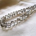 RESERVED for V Smoky Gray with Silver Flash Faceted Crystal Rondell Beads, 10mm x 8mm, full 10" strand, 34 pieces