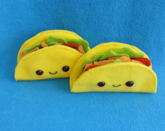 plush taco pillow