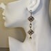 Bridal Diamond Filigree and Crystal Earrings FREE SHIPPING Style IAG2