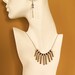 FREE SHIPPING Fork Tine Necklace and Earring Set