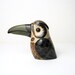 Large Carlos Villanueva Toucan Figurine / Tonala Ceramic Mexican Mid Century Art Pottery Bird