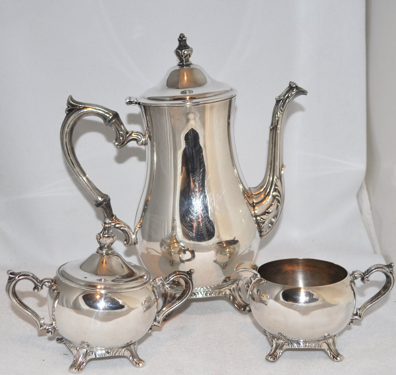 International Silver Co. Teapot Cream & Sugar Reserved for