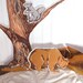 Vintage School Ephemera - Animals in the Woods Flannel Board Visual Aids