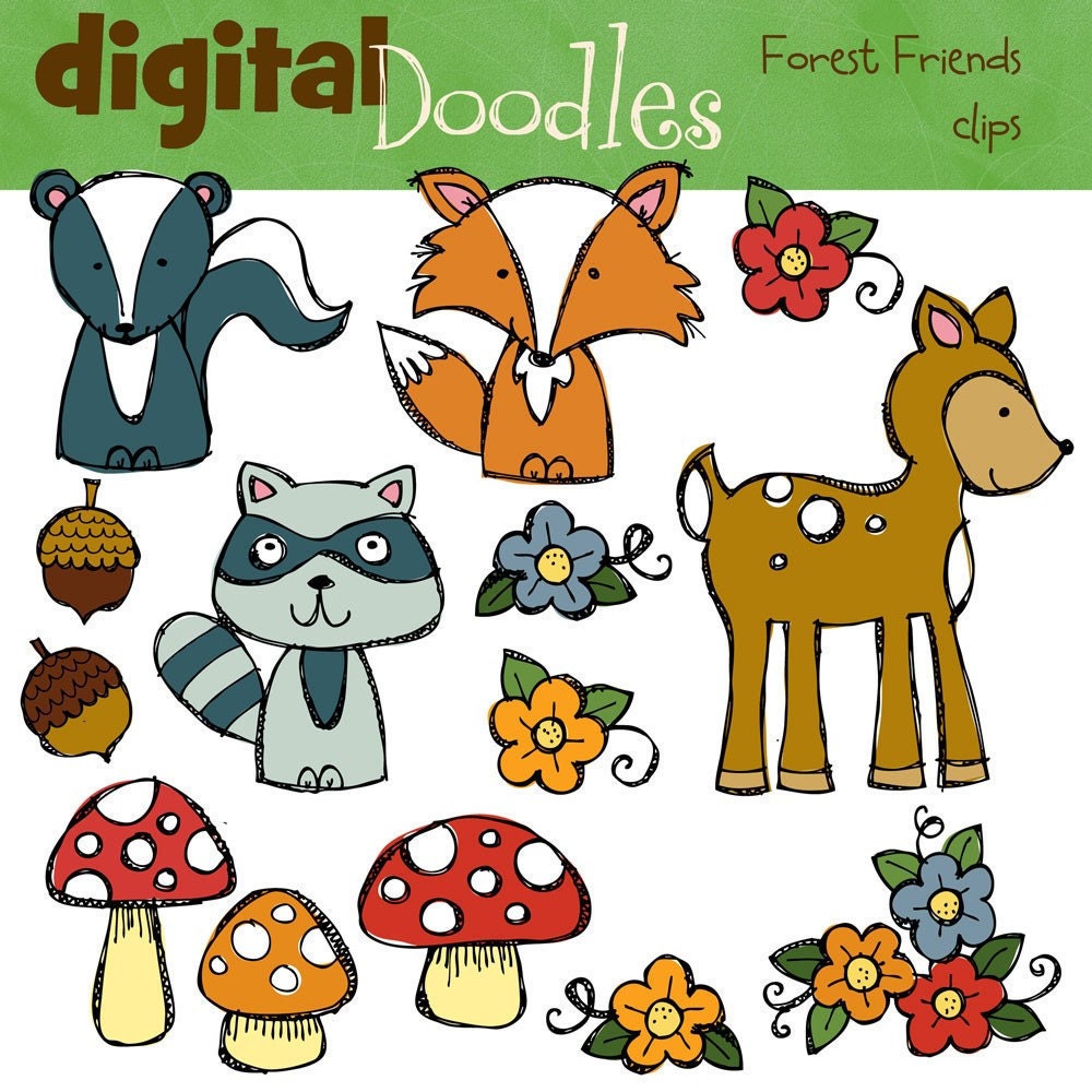 clipart forest animals - photo #47