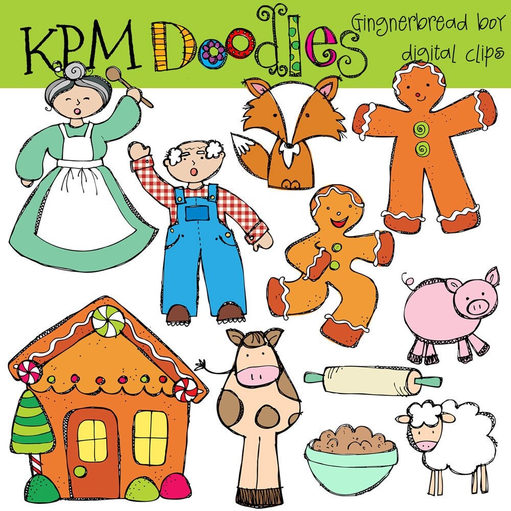 Fresh 25 Of Gingerbread Man Characters Clipart