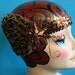 Golden Brown Boardwalk Empire Flapper Headpiece, Read to Ship