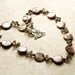 Chocolate Brown Necklace - Neutral Rustic Boho Chic Beaded Gemstone and Shell Necklace Fall Fashion Gift For Her - "Sumatra"