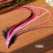 Hot Pink Hair Feather Extension Kit Black Grizzly VERY long