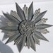 Vintage Steel Color Huge Star or Stellar brooch, pendant