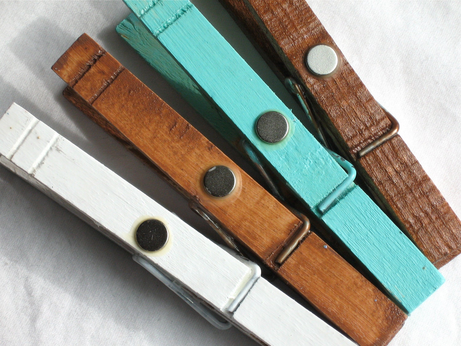 AT THE BEACH hand painted clothespin set