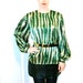 80s Animal Print Blouse Size Large// Vintage Animal Print Blouse