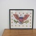 Crewel Embroidery Eagle Vintage Americana