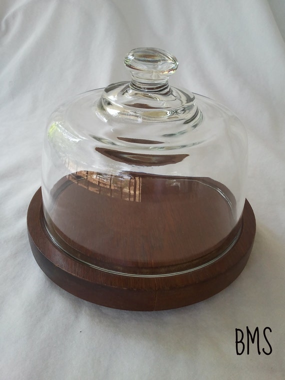 Glass & Wooden Cheese Keeper