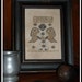 Penny Angel, Framed Primitive Cross Stitch, Christmas, Winter, Everyday Decor